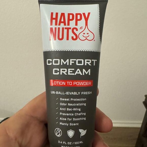HAPPY NUTS Comfort Cream Deodorant For Men: Anti-Chafing Sweat Defense - Picture 1 of 7